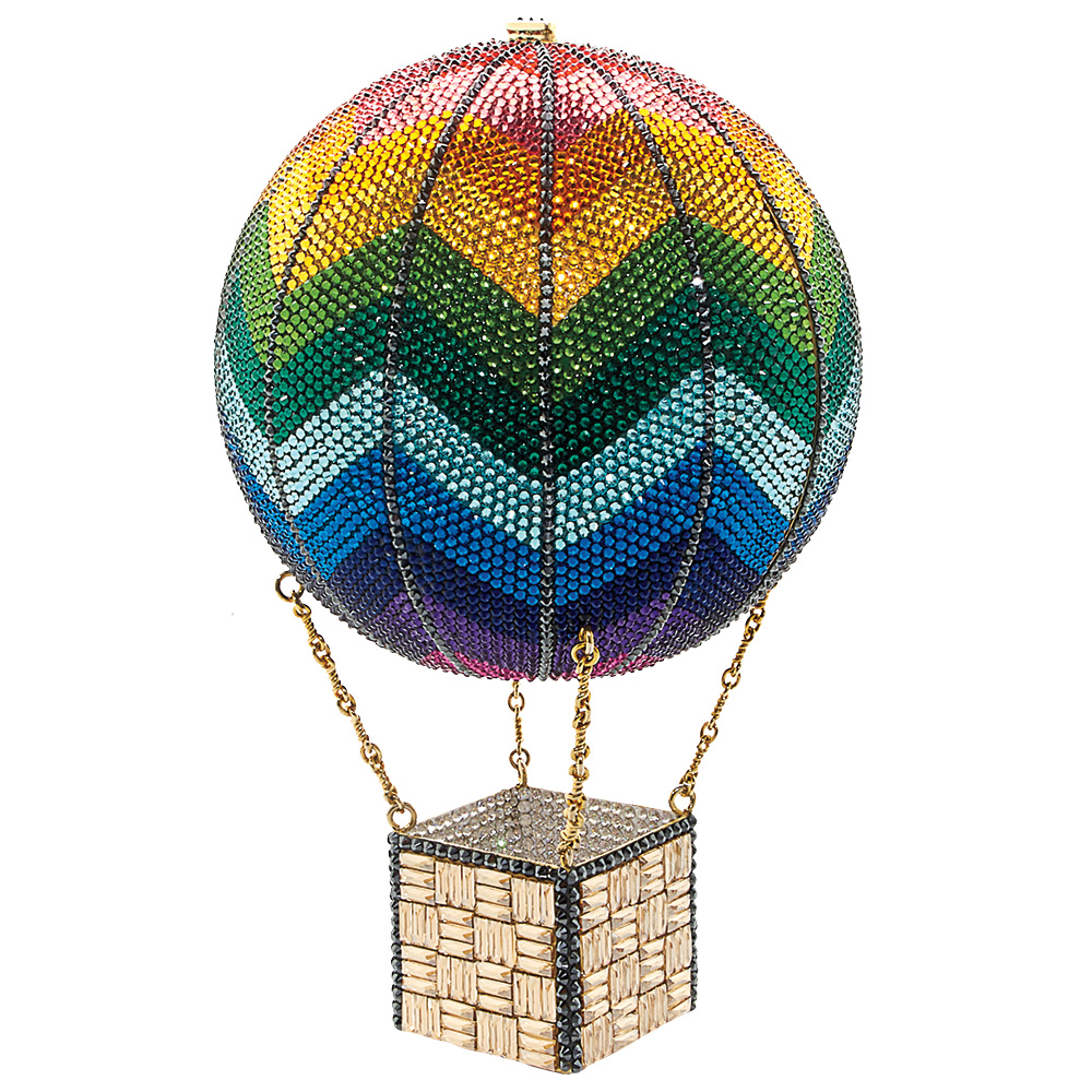 Crystal hot air balloon clutch by Judith Leiber