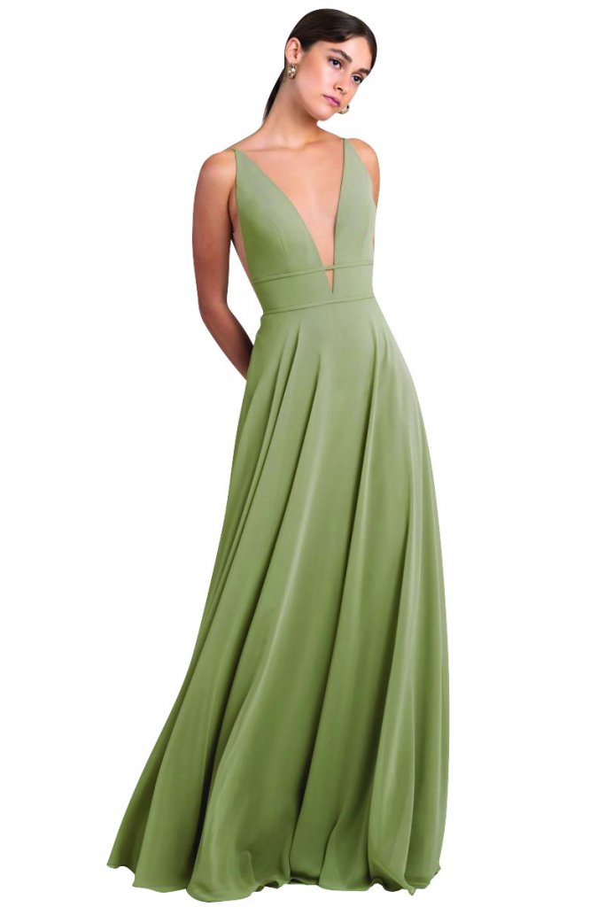 jenny packham green bridesmaid dress