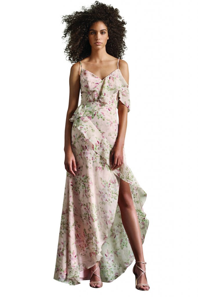 white by vera wang floral gown
