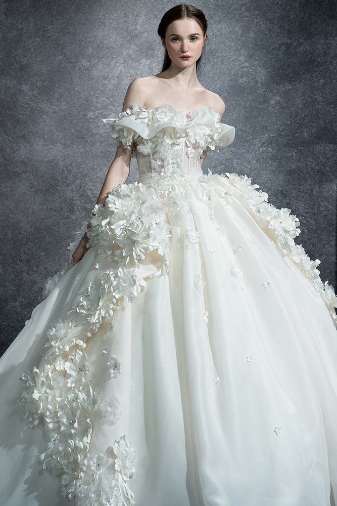 garden wedding gown