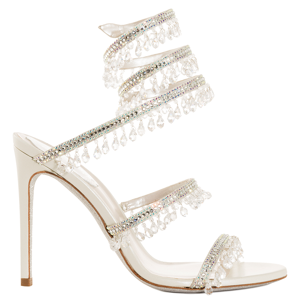 Chandelier crystal heel by Rene Caovilla