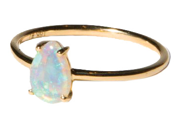 Australian opal ring by Fade to Black Studio