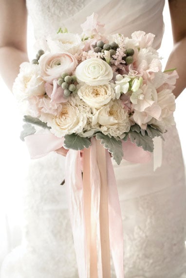 pastel bridal bouquet