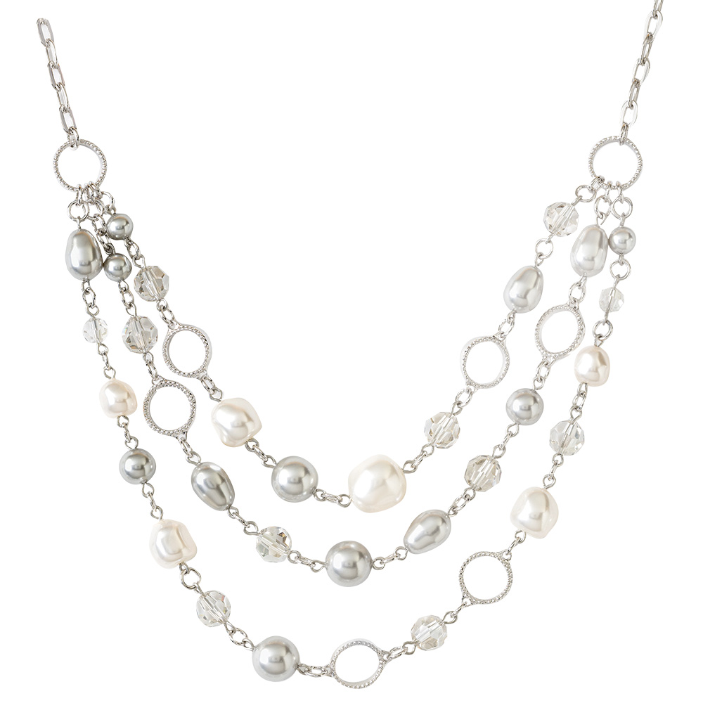 pearl necklace touchstone by swarovski crystal