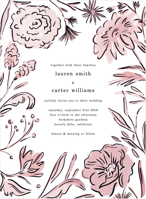 Vintage Frame wedding invite by Paper Culture