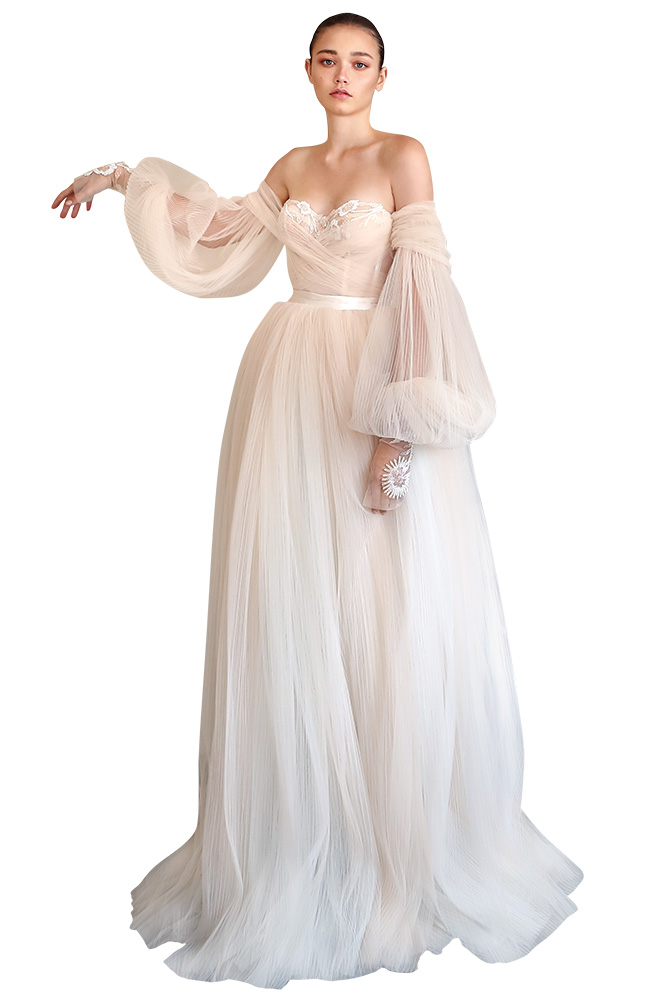 Bell Sleeve Wedding Gown by Galia Lahav