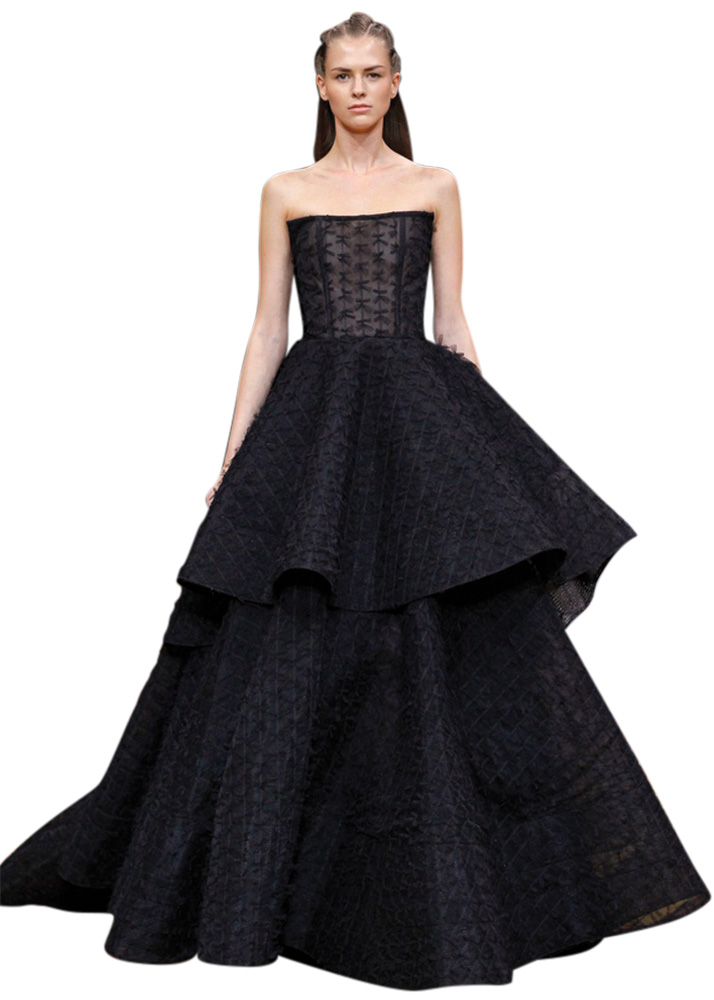 Black Wedding Gown by Christian Siriano