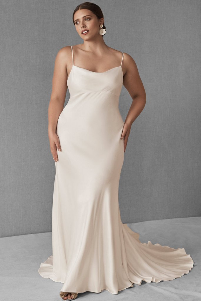 bridal slip dress