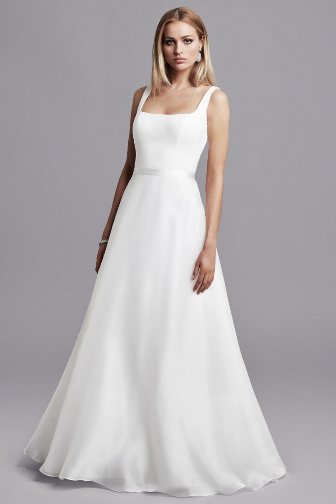 caroline castigliano square neck wedding gown