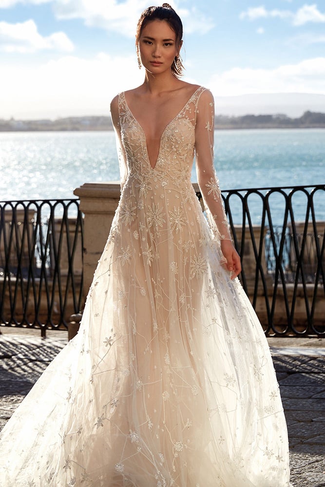 nicole milano wedding gown