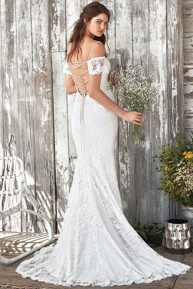 Lillian West wedding gown