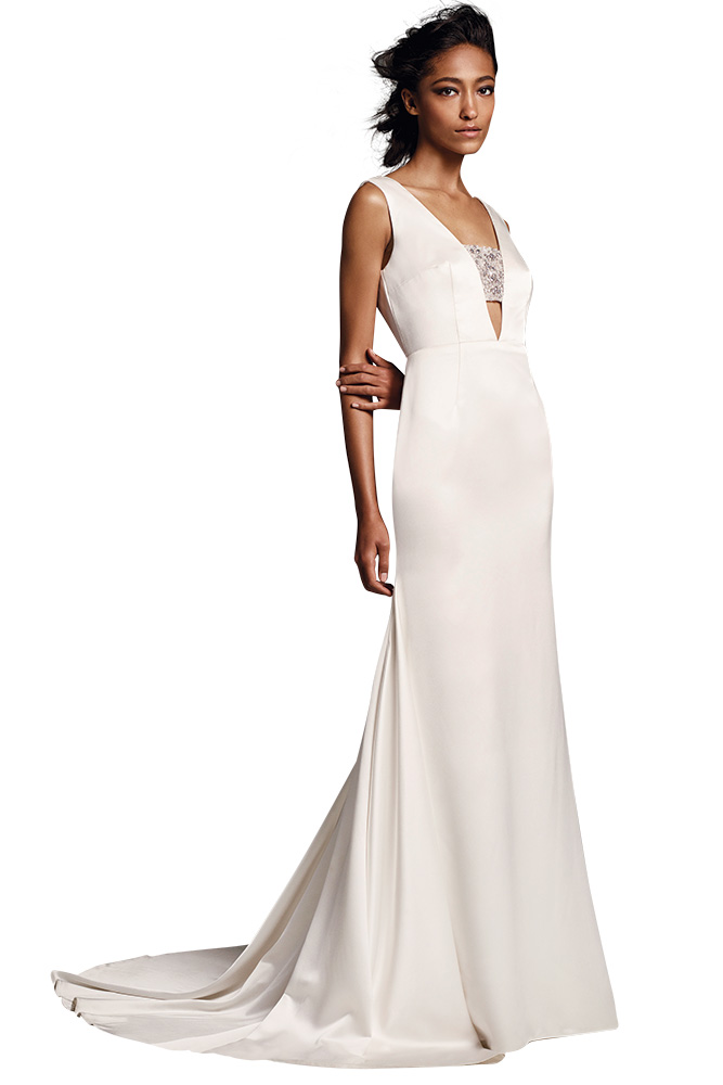 White by Vera Wang wedding gown