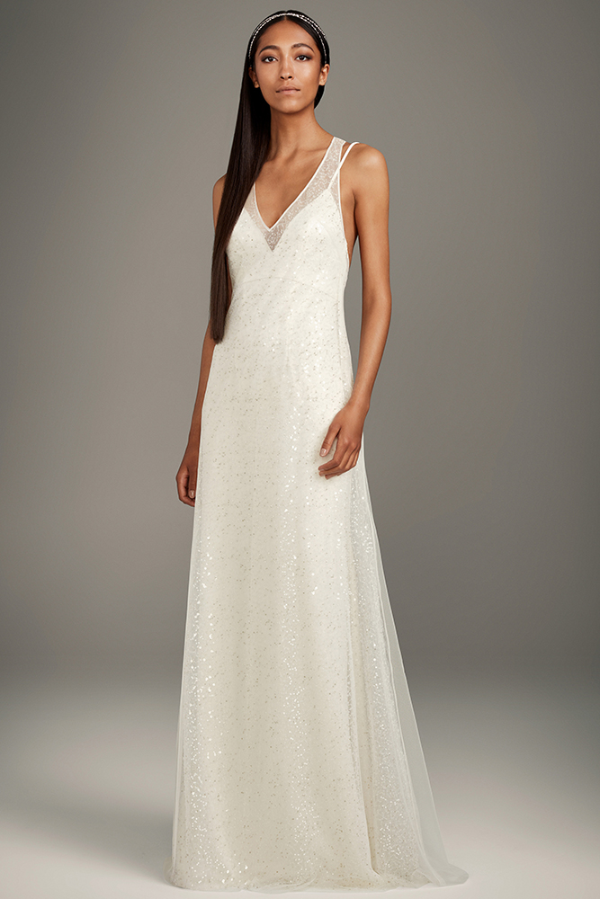 White by Vera Wang wedding gown