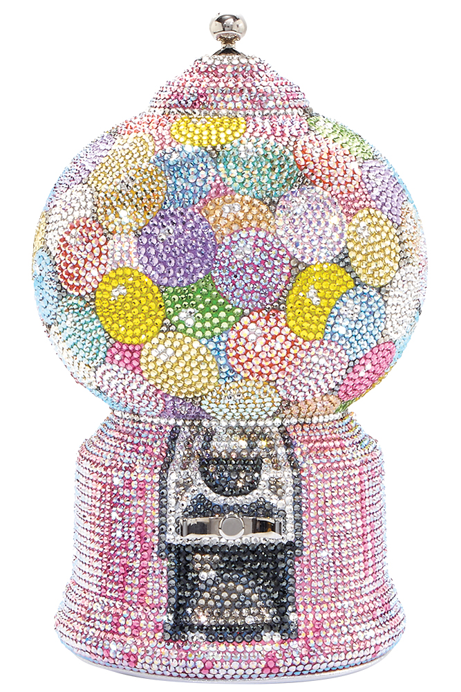 Gumball machine clutch by Judith Leiber Couture