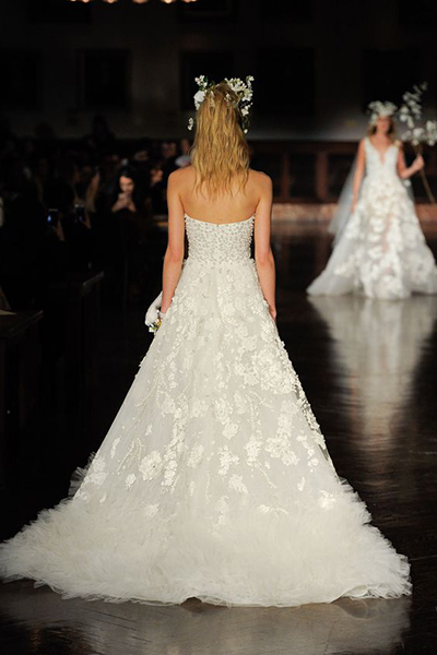 reem acra pearl gown