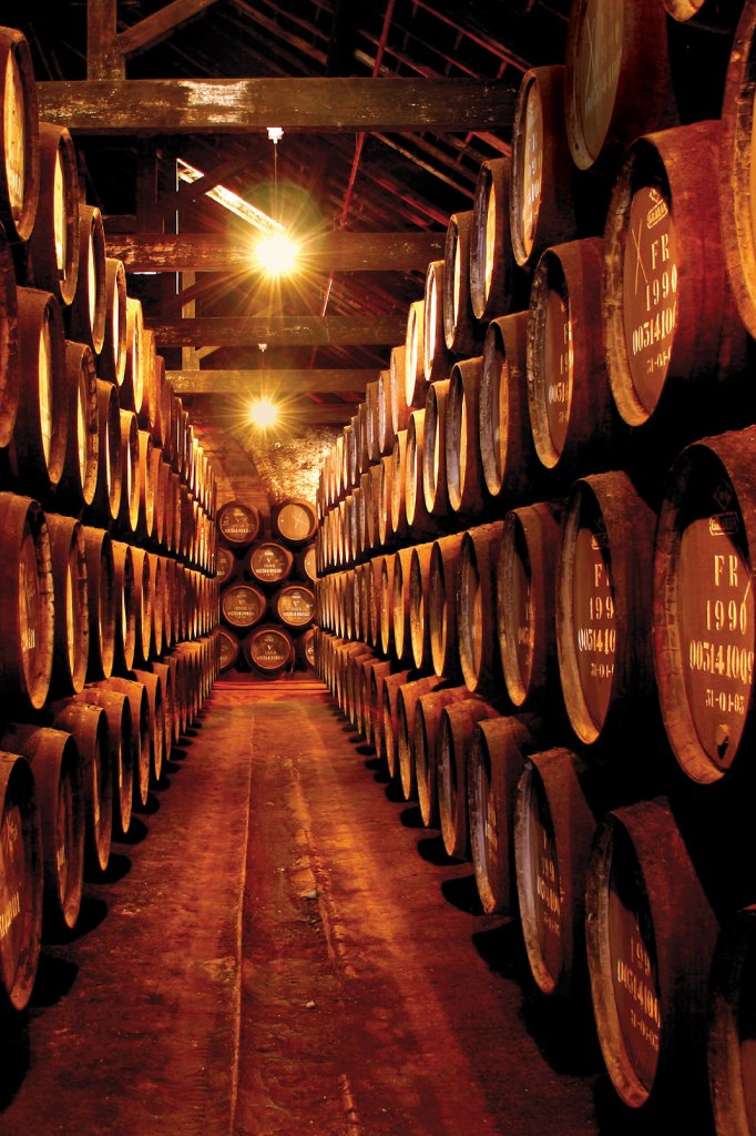 wine barrels