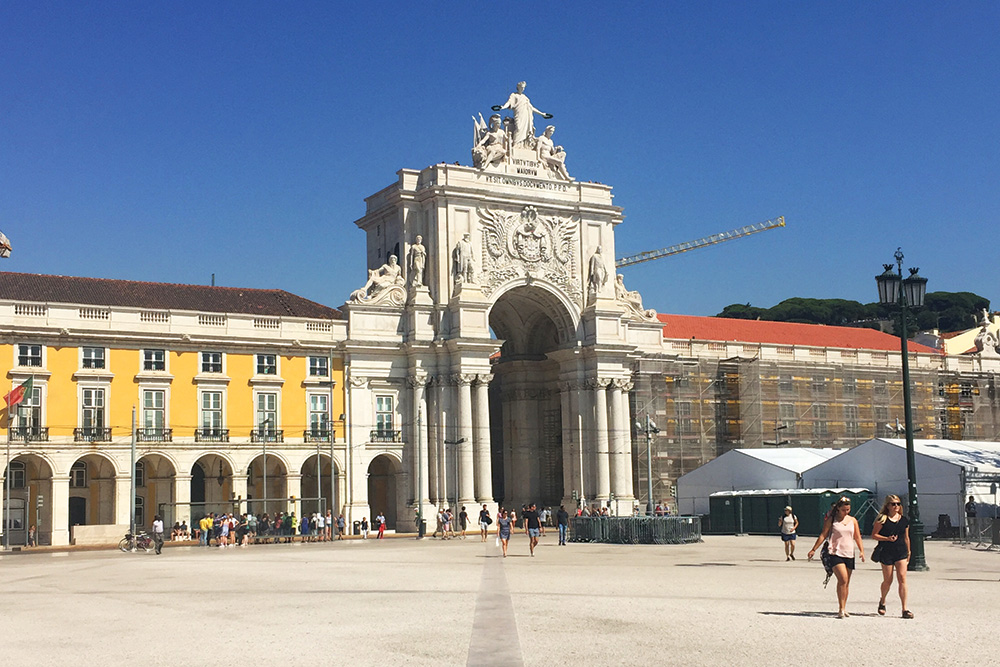 Rua Augusta Arch Lisbon