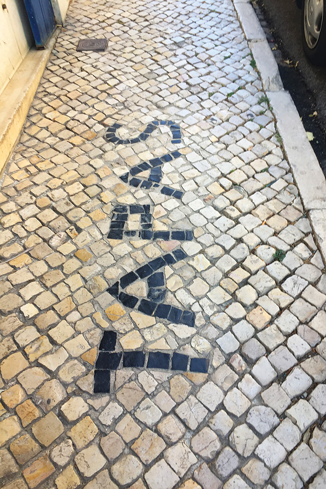 Sidewalk in Lisbon