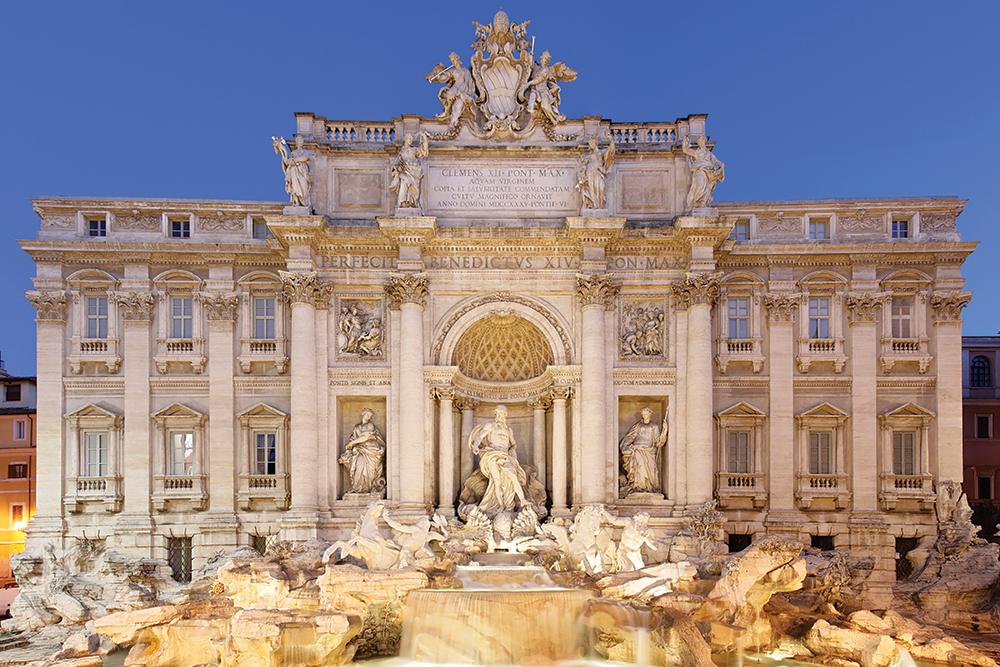 Rome Trevi fountain