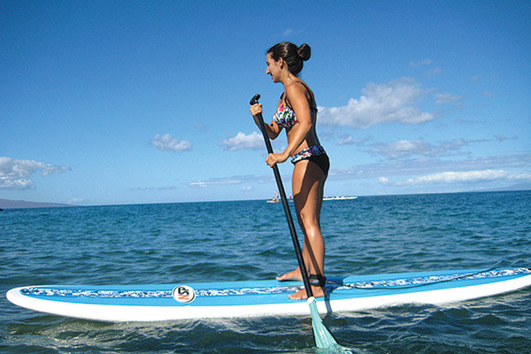 paddleboarding