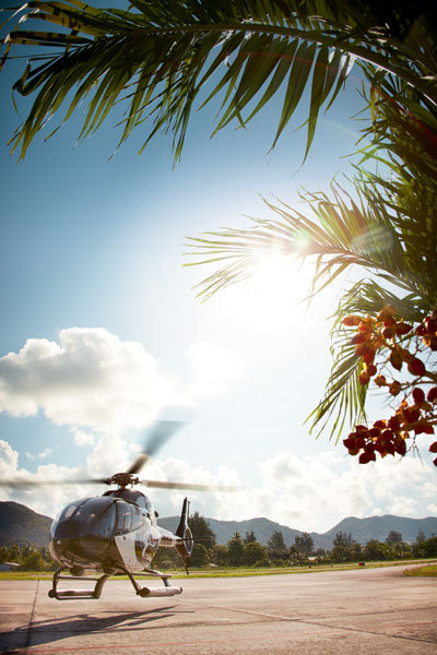 helicopter tour raffles praslin seychelles 