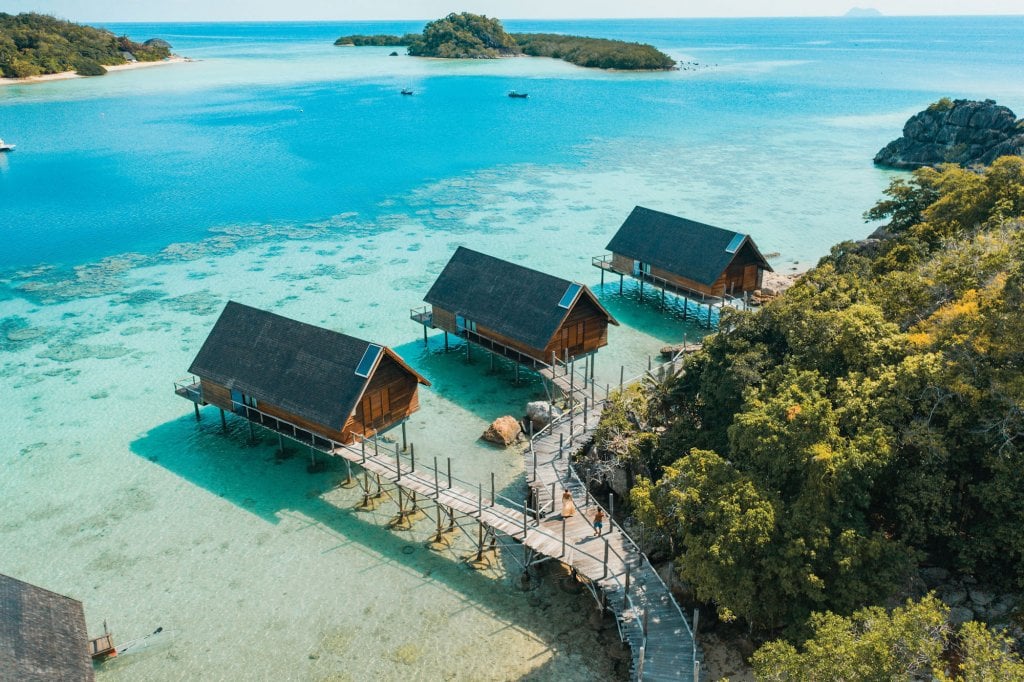 indonesia overwater bungalows