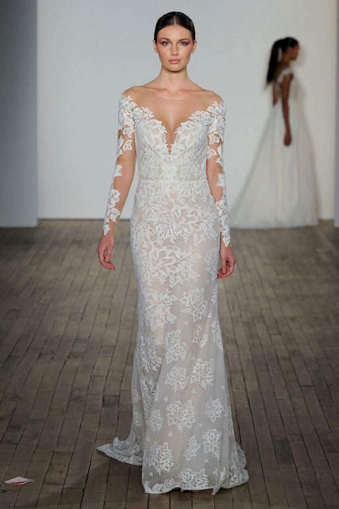 wedding gown with sleeves