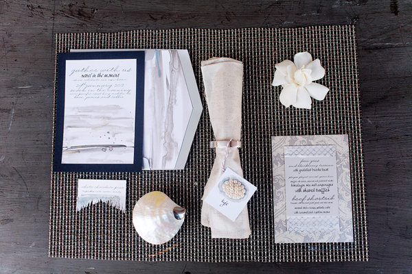 invitation suite for a luxurious bridal shower
