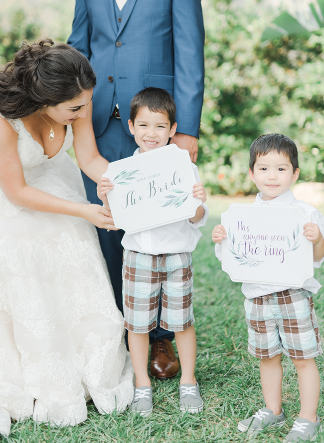 adorable ring bearer signs