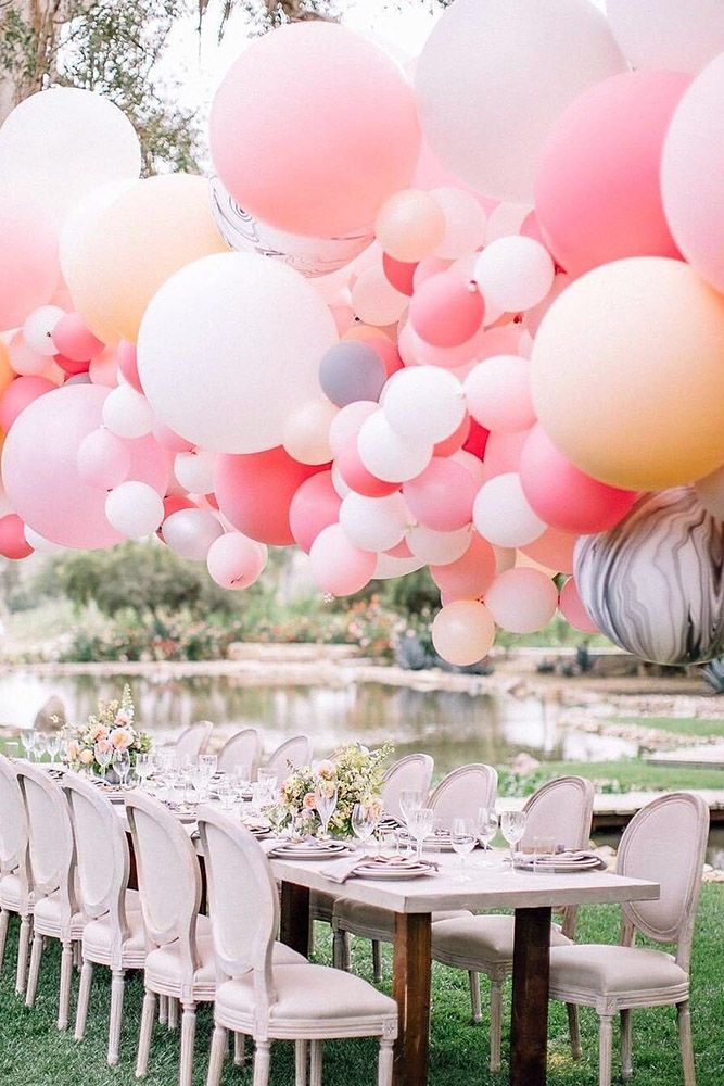 balloon wedding reception