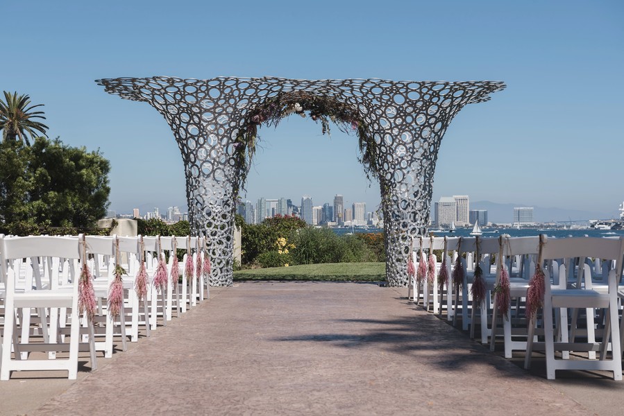 Modern Outdoor Wedding Ceremony Structure