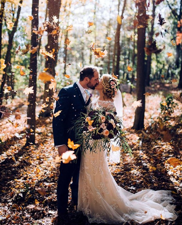 fall wedding confetti