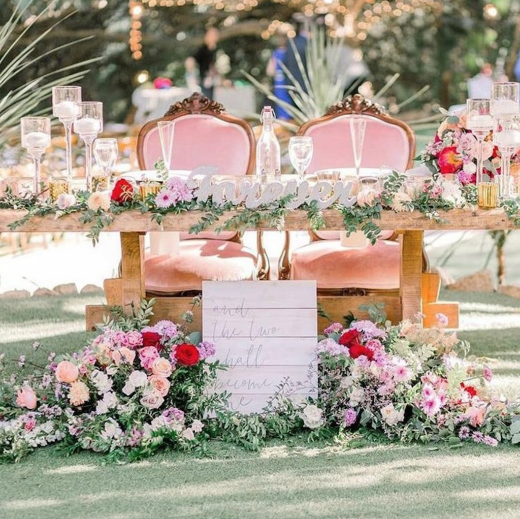 Pink Velvet Sweetheart Chairs