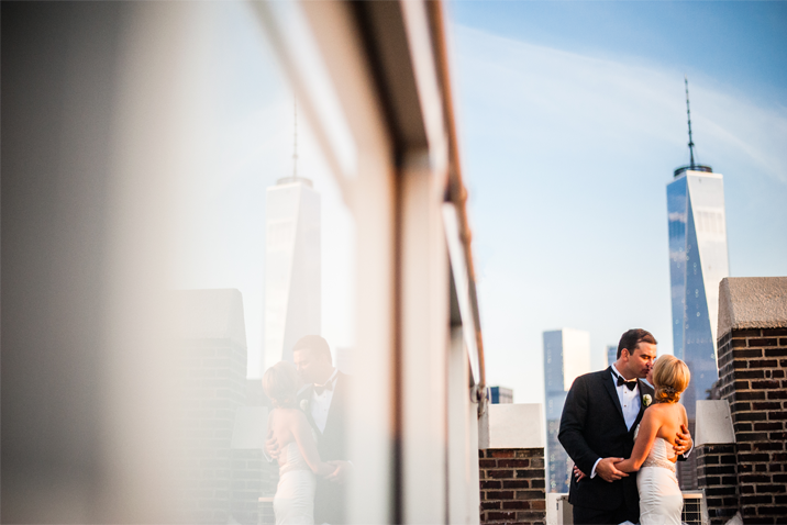 freedom tower wedding photo