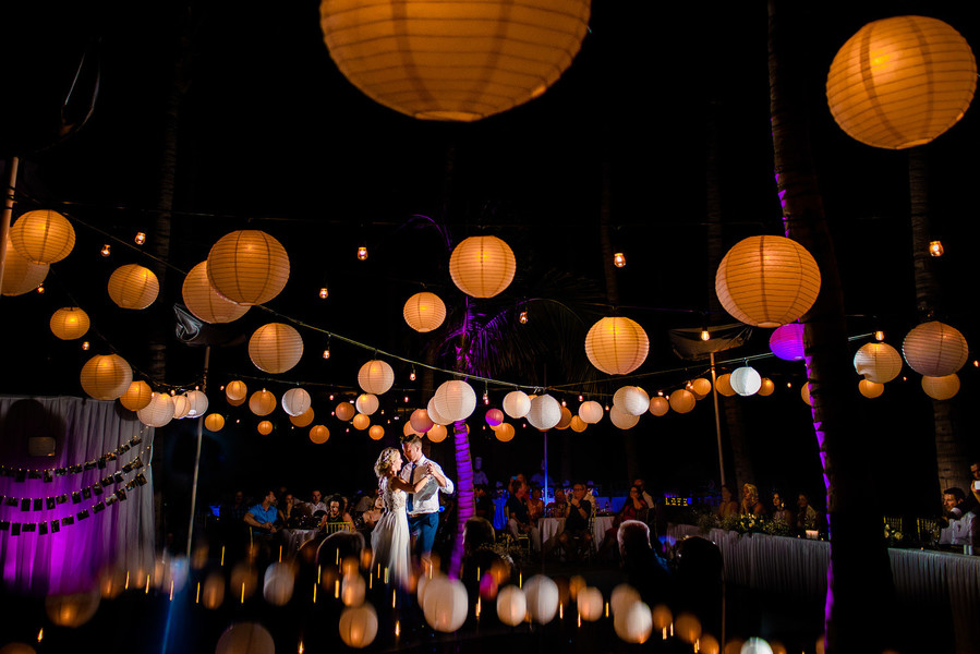 Paper Lanterns Wedding Reception Decor
