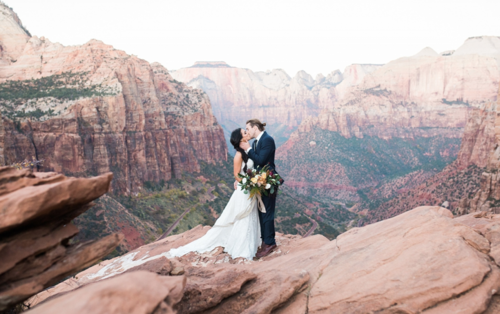 mountain wedding photo