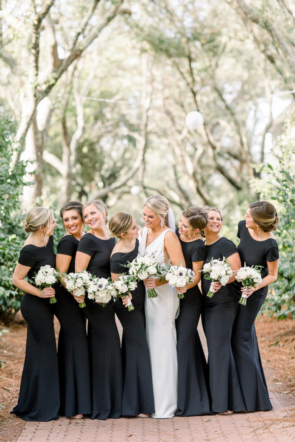 black bridesmaid dresses