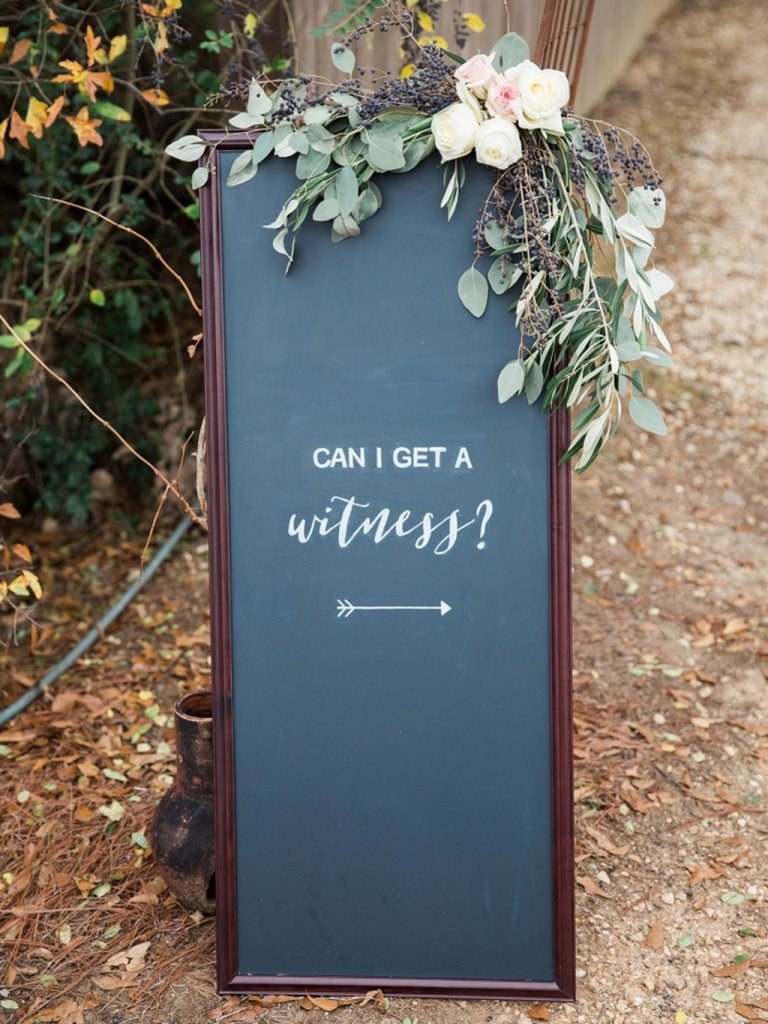 wedding ceremony entrance sign