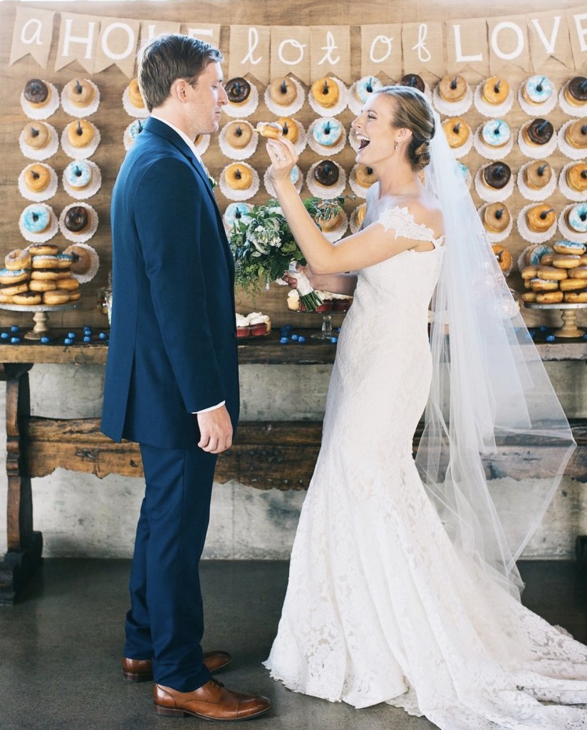 wedding doughnut wall