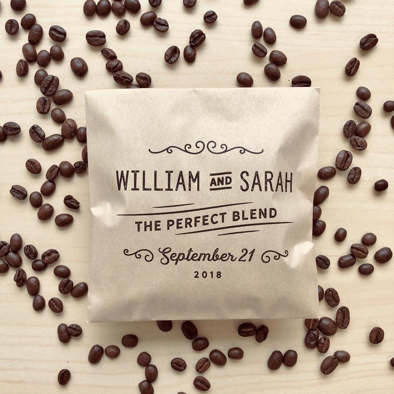 Custom Coffee Wedding Bags