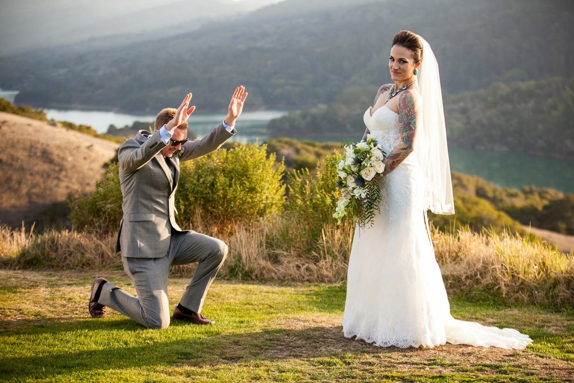 bride and groom wedding photo