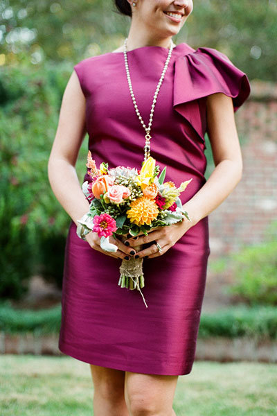 pink bridesmaid dress