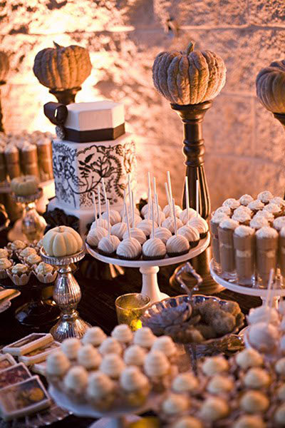 pumpkin dessert buffet