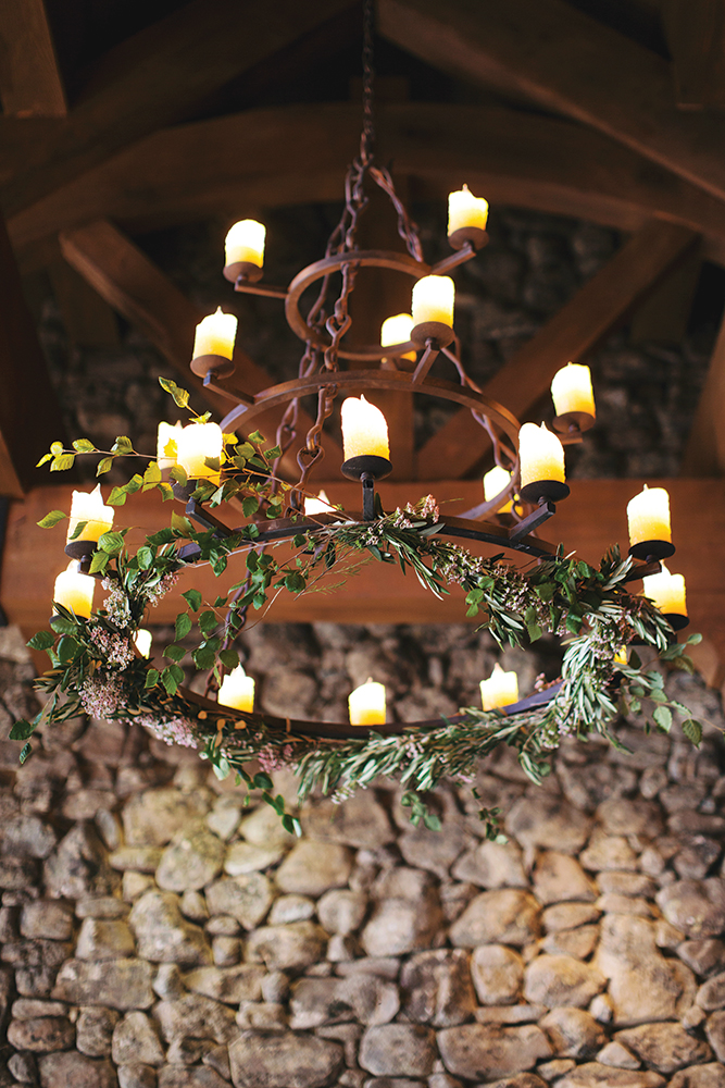 rustic wedding chandelier