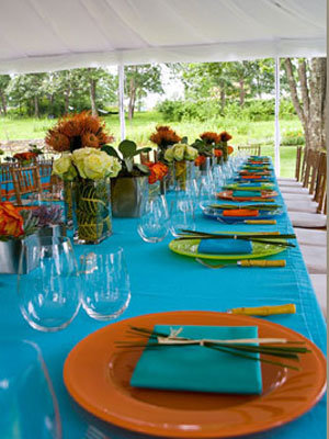 outdoor table setting