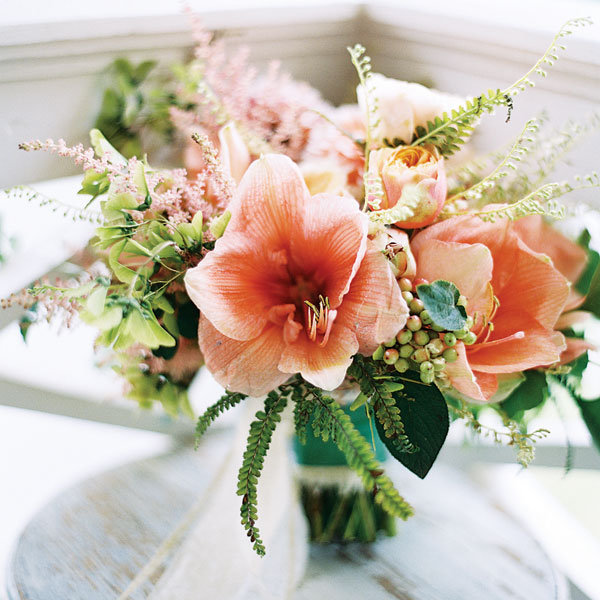 coral centerpiece