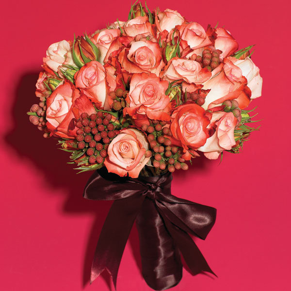 vibrant rose bouquet