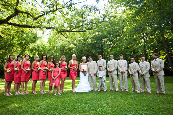 groomsmen and bridesmaids