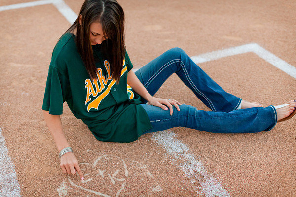 baseball theme engagement photos