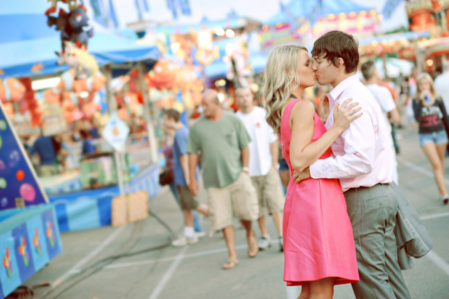 carnival theme engagement photos